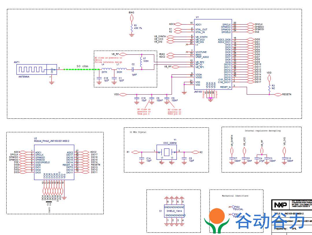 NXP JN516x Zigbee模塊硬件參考設計簡介(圖7)