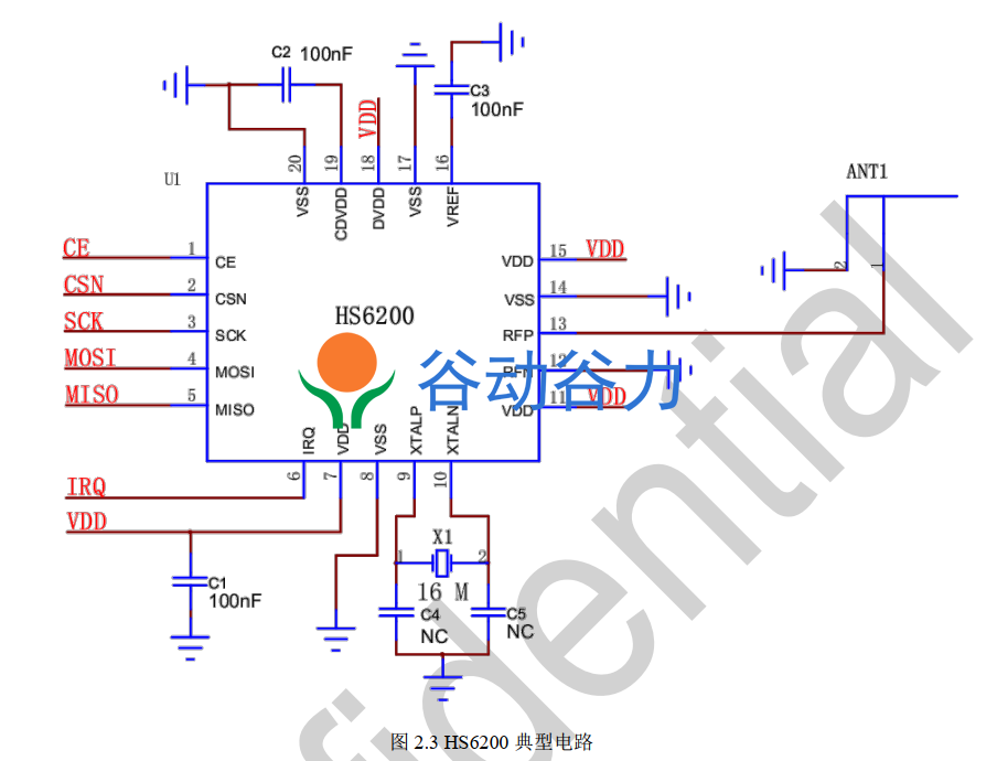 HS6200 2.4G無線射頻IC  規格書Datasheet 應用手冊 下載(圖3)