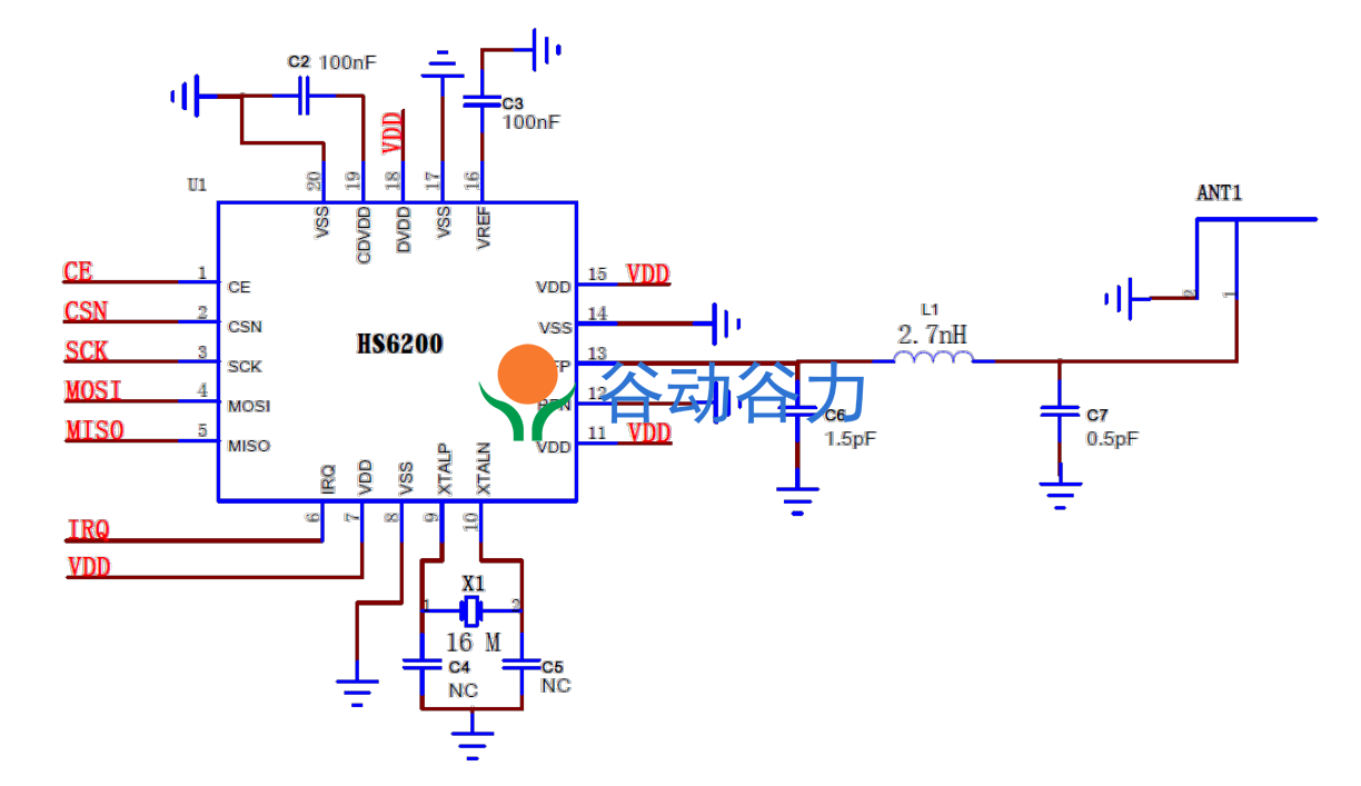 HS6200 2.4G無線射頻IC  規格書Datasheet 應用手冊 下載(圖4)