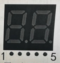 中科藍訊 AB5602B 驅動五腳數碼管示例(圖2)