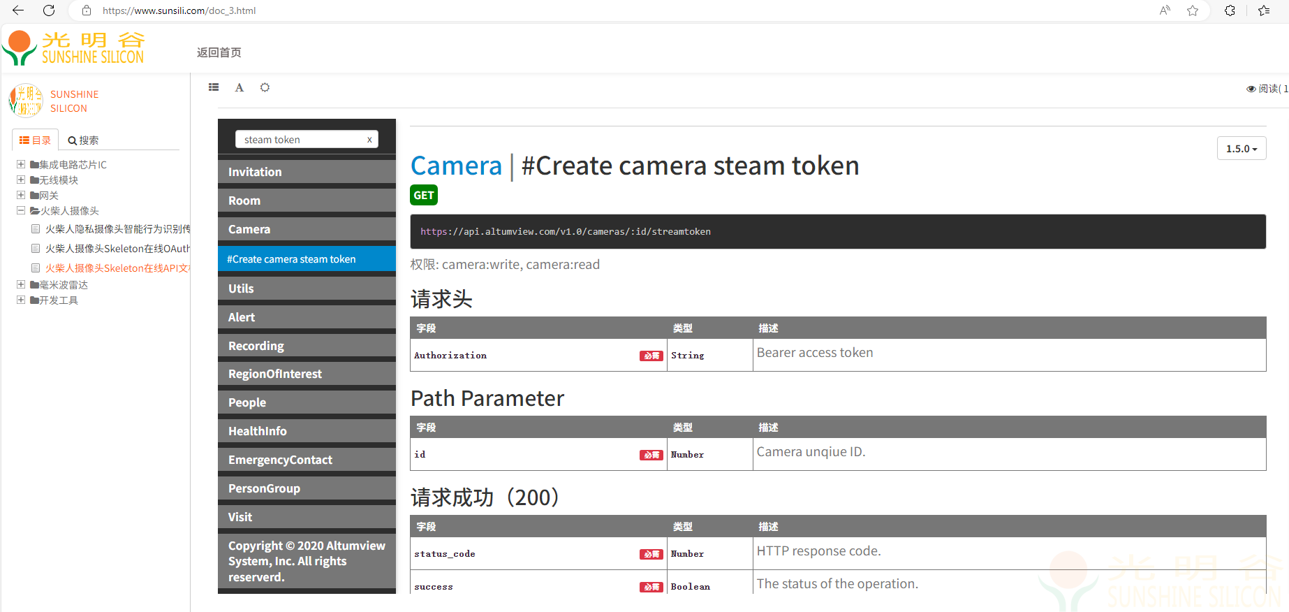 火柴人傳感器API對接如何獲取groupId cameraID streamToken(圖7)